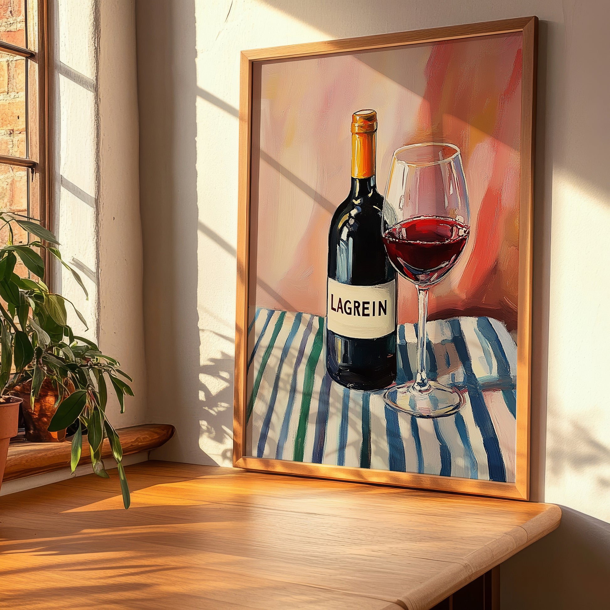 Lagrein – Italian Red Wine, Bodega Illustration, clean layout with no caption