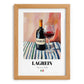 Lagrein – Italian Red Wine, Bodega Illustration, set in oak frame