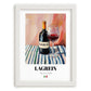 Lagrein – Italian Red Wine, Bodega Illustration, placed in minimal white frame