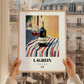 Lagrein – Italian Red Wine, Wine Bar Art, styled in a charming Paris street view