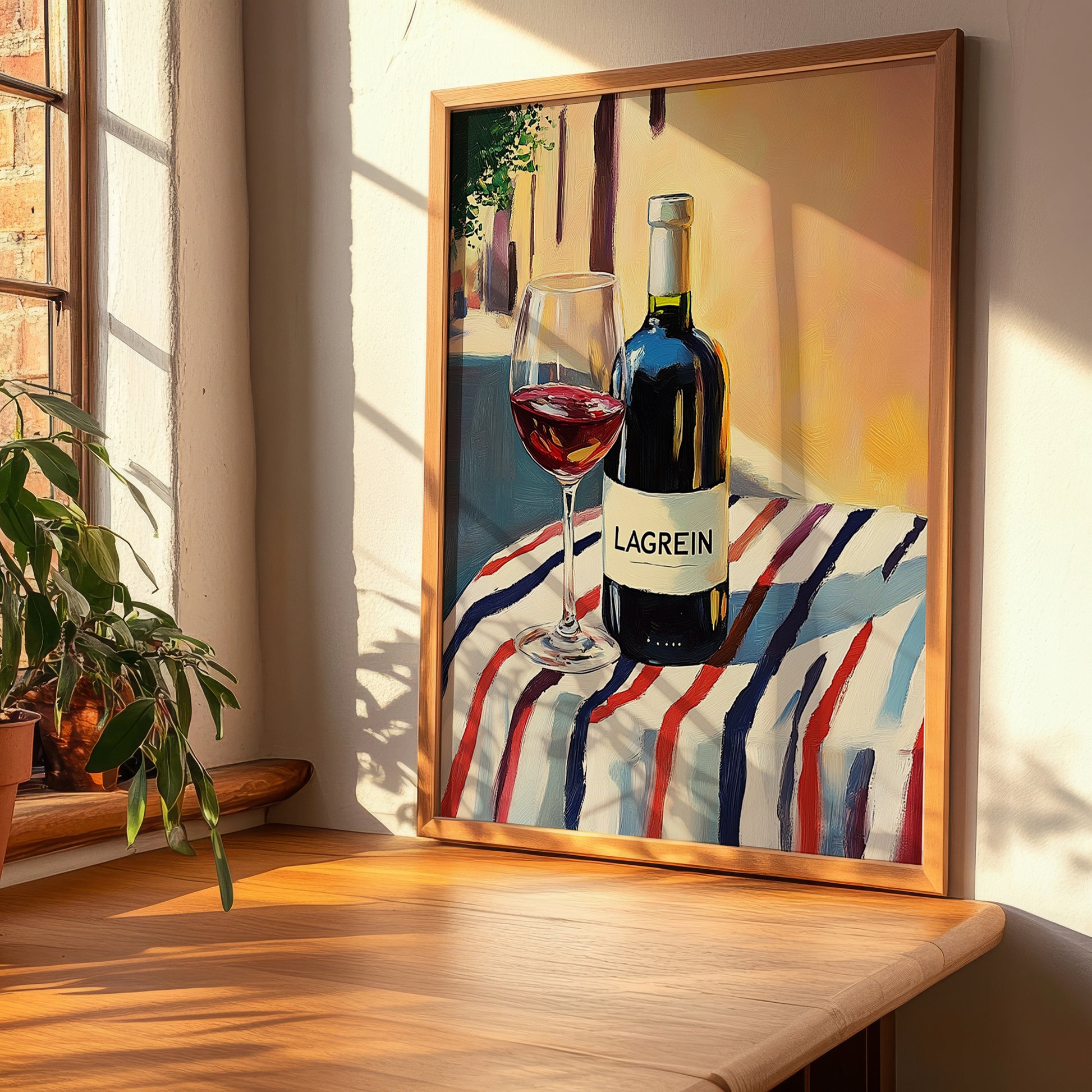 Lagrein – Italian Red Wine, Wine Bar Art, clean layout with no caption