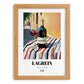 Lagrein – Italian Red Wine, Wine Bar Art, set in oak frame