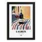 Lagrein – Italian Red Wine, Wine Bar Art, in sleek black frame