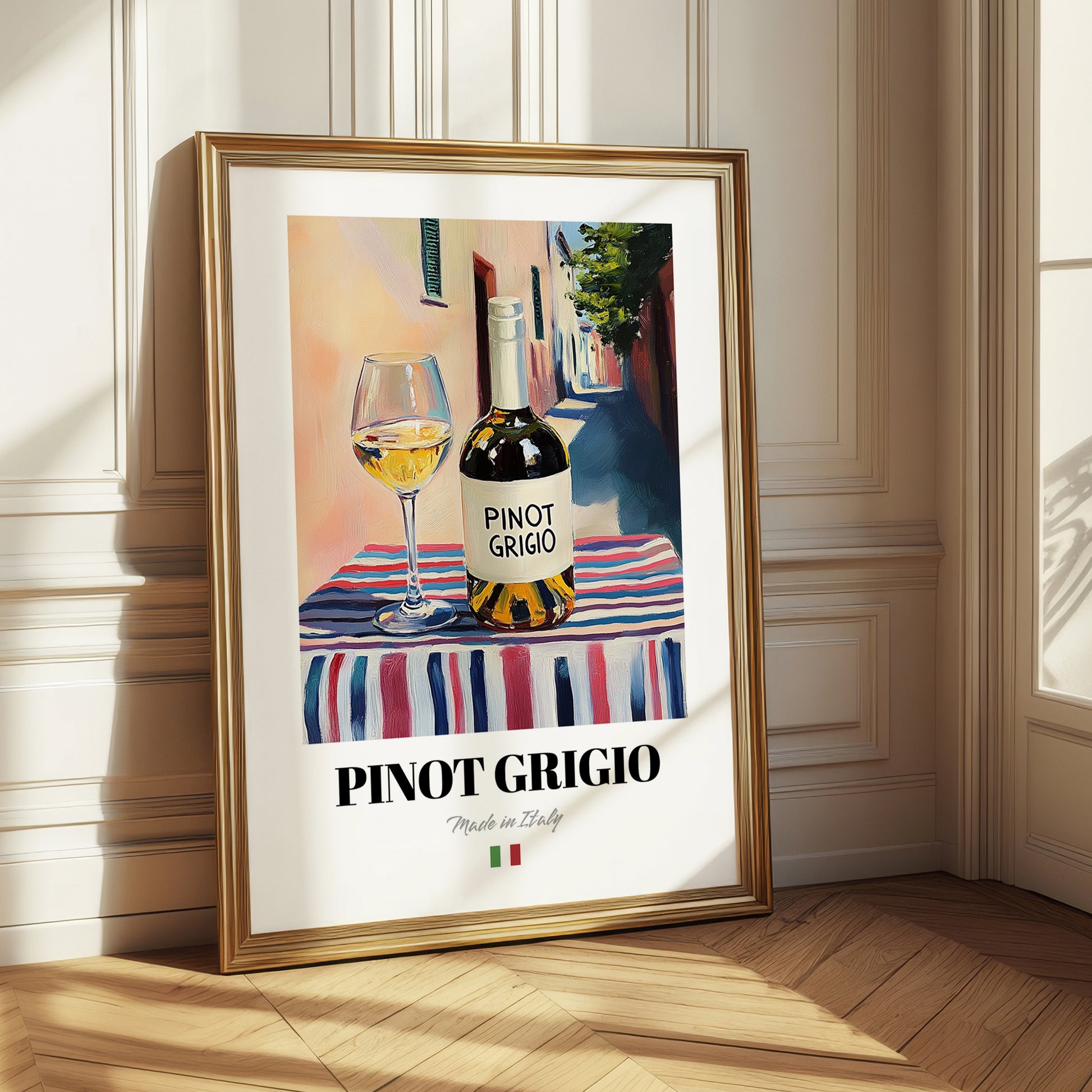 Pinot Grigio – Italian White Wine, Enoteca Poster