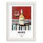 Soave – Italian White Wine, Wine Bar Still Life, placed in minimal white frame