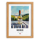 Soave – Italian White Wine, Wine Bar Poster, set in oak frame