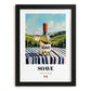 Soave – Italian White Wine, Wine Bar Poster, in sleek black frame