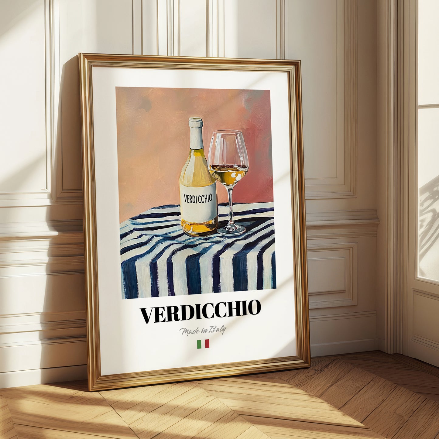 Verdicchio – Italian White Wine, Wine Bar Painting
