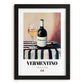 Vermentino – Italian White Wine, Vinoteca Poster, in sleek black frame