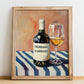 Trebbiano d'Abruzzo – Italian White Wine, Enoteca Wall Art, no-text version framed in wood