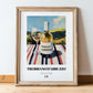Trebbiano d'Abruzzo – Italian White Wine, Vineyard Terrace Print, in wooden frame leaning on the floor