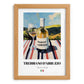 Trebbiano d'Abruzzo – Italian White Wine, Vineyard Terrace Print, set in oak frame