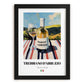 Trebbiano d'Abruzzo – Italian White Wine, Vineyard Terrace Print, in sleek black frame