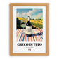 Greco di Tufo – Italian White Wine, Wine Bar Poster, set in oak frame