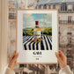 Gavi – Italian White Wine, Vineyard Terrace Wall Art, styled in a charming Paris street view