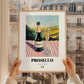 Prosecco – Italian Sparkling Wine, Vineyard Terrace Wall Decor, styled in a charming Paris street view