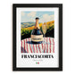 Franciacorta – Italian Sparkling Wine, Vineyard Terrace Print, in sleek black frame